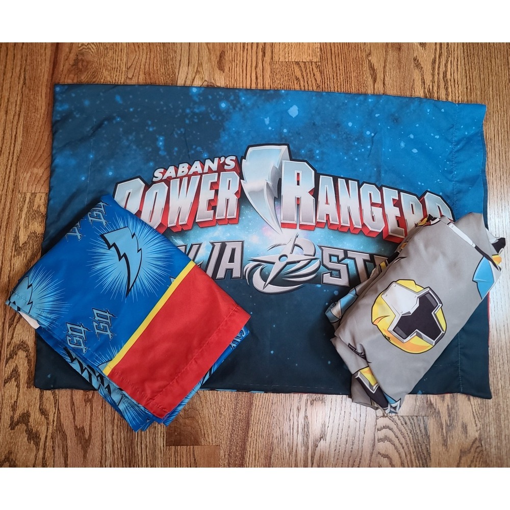2017 Power Rangers Ninja Steel Twin Sheet Set 3 Pc Flat Fitted Pillowcase